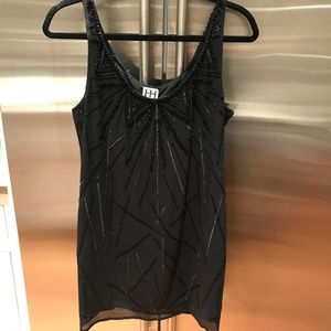 Haute Hippie black beaded dress